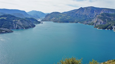Vue du lac depuis Le Sauzé